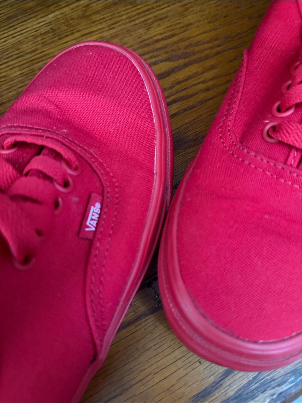Vans Red Low-Top Canvas Sneakers
Women's 9
Men 7.5 - Picture 5 of 5